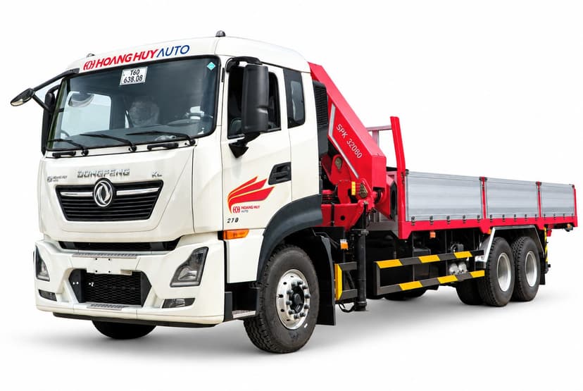 Xe tải Dongfeng KL270 6x4 gắn cẩu gập Palfinger SPK32080C (12 tấn)